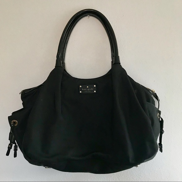 Black Kate Spade Nylon Diaper Bag - Picture 1 of 3